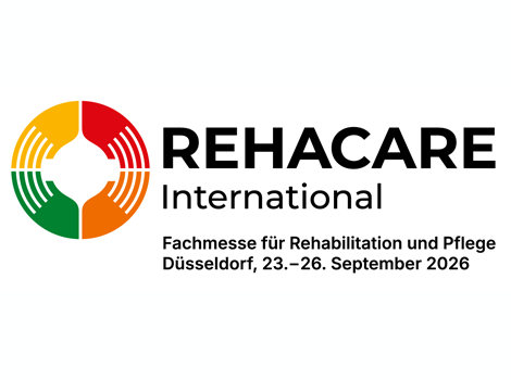 Rehacare Logo mit den Messedaten 23.-26. September in Düsseldorf